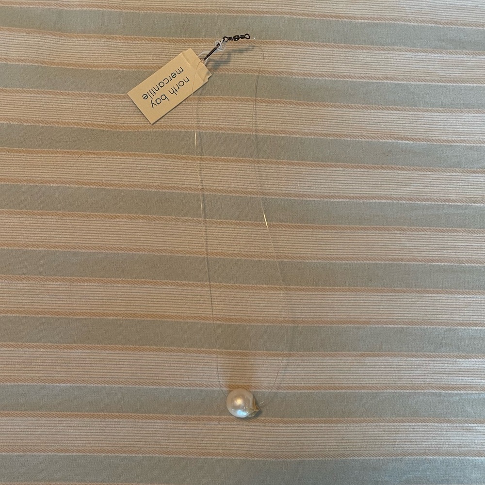 Floating Single Pearl Necklace